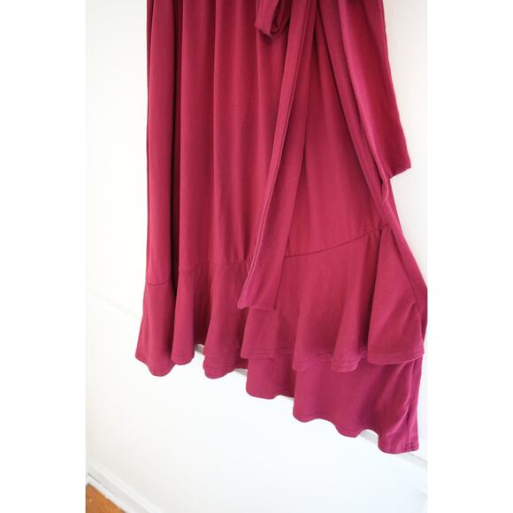 Velvet Red Tie Dress Size Medium - Picture 5 of 5